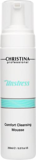 Очищающий мусс-комфорт Unstress Comfort Cleansing Mousse, 200 мл – фото 5