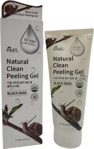 Пилинг-скатка с муцином черной улитки Natural Clean peeling gel Black Snail, 180мл – фото 2