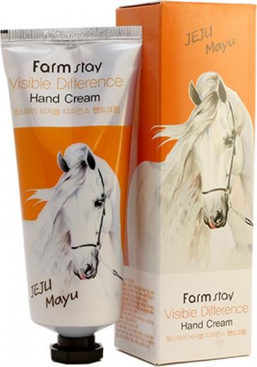 Питательный крем для рук с экстрактом конского жира Jeju Horse Fat Hand Cream, 100 мл – фото 5