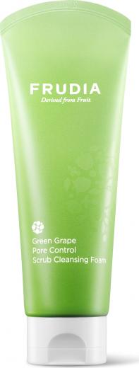 Себорегулирующая скраб-пенка для умывания с зеленым виноградом Green Grape Pore Control Scrub Cleansing Foam – фото 5