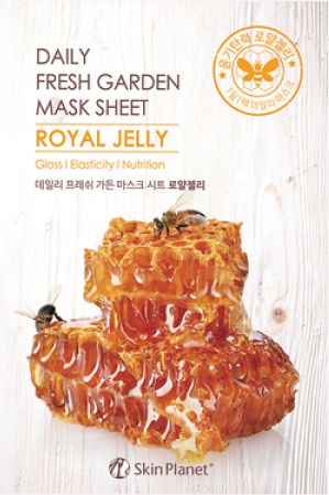 Тканевые маски Тканевая маска для лица Skin Planet Daily Fresh Garden Mask Sheet Royal Jelly маточное молочко, 25 гр – фото 5