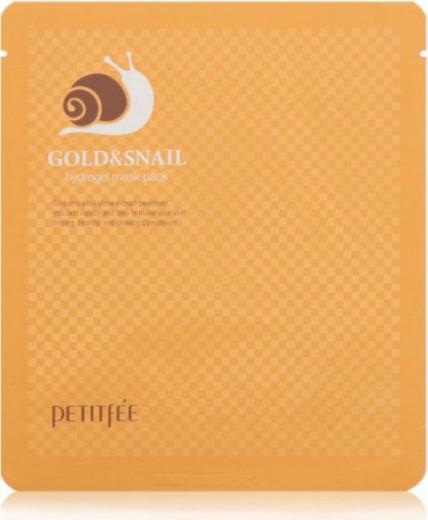 KOELF Гидрогелевая маска для лица с золотом и фильтратом улитки Gold&snail hydrogel mask pack – фото 18