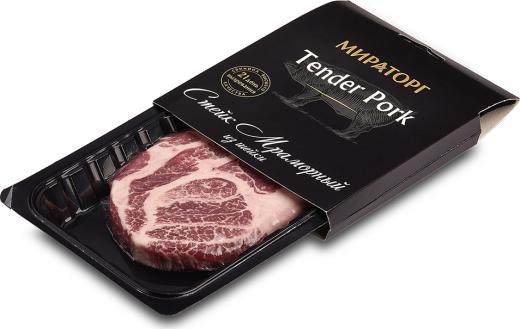 Стейк из шейки Tender Pork Мраморный, охлажденный, 280 г – фото 1