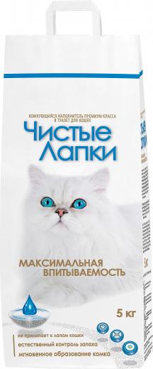 Наполнитель для кошек комкующийся Clean Paws 5кг – фото 3