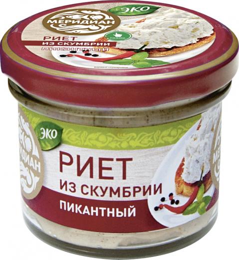 Риет из скумбрии пикантный ЭКО 100г