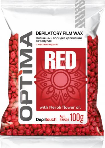 Воск пленочный в гранулах, с маслом нероли / OPTIMA RED 100 г – фото 2