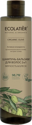 Шампунь для волос Organic Olive Мягкость & Блеск 250мл – фото 3