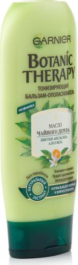 Botanic Therapy Бальзам "Масло чайного дерева, цветки апельсина, алоэ вера" для нормальных и склонных к жирности волос, 200 мл – фото 3