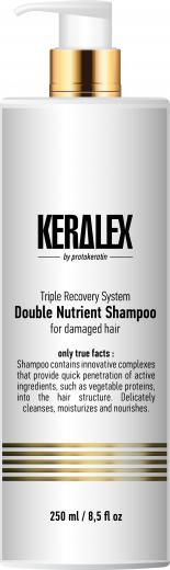 Keralex Double Nutrient Shampoo - Шампунь высокоинтенсивный дуо-питание 250 мл